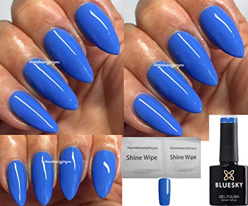 Bluesky Cornflower Blue Nail Gel Polish UV LED Soak Off 10ml