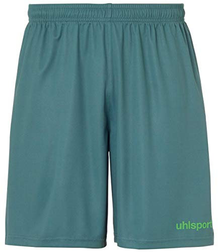 uhlsport Kinder Center Basic Shorts, fir grün/Fluo grün, 152