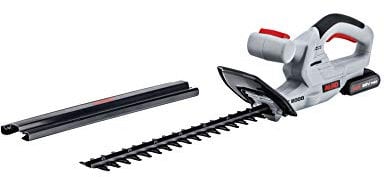 Al-Ko Akku-Heckenschere Ht 2000 (Li-Ion Akku 20 V, 45 Cm Schnittlänge, 14 Mm Schnittstärke, Laufzeit Bis 45 Min, Sicherheitsmesser, Set Inklusive Akku Und Ladegerät)