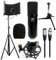 AxcessAbles MX100 Microfono professionale a condensatore XLR per studio cardioide con treppiede da tavolo, supporto per isolamento microfono, supporto antiurto e filtro pop, registrazione e