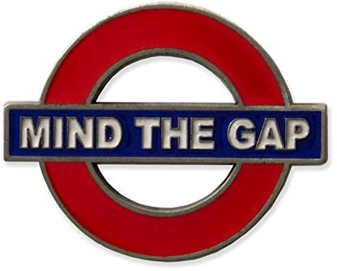 London Underground Roundel Mind The Gap Metal Magnet (gwc)