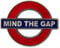 London Underground Roundel Mind The Gap Metal Magnet (gwc)