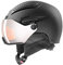 uvex hlmt 600 Visor - robuster Skihelm für Damen und Herren - individuelle Größenanpassung - mit Visier - Black matt - 59-61 cm