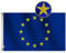 rhungift Premium Europäische Union-Flagge 91 x 152 cm für den Außenbereich, langlebigste Oxford-Nylon, vierfach genähte Fliegenenden – Messingösen für einfaches Ausstellen der europäischen EU-Flaggen