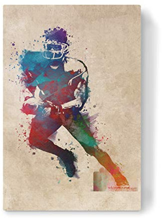artboxONE Leinwand 30x20 cm Sport American Football Player Sport von Justyna Jaszke