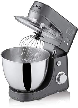 Flama Robot de Cocina Batidora Amasadora 1470FL, 800W, Gris, 6 Velocidades, Temporizador Programable, Pantalla Tactil, Función Pulse; Vaso Rotativo