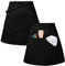 Jinlaili Schürze Damen, Kochschürze Damen Kurz, Taille Küchenschürze, Grillschürze, Flecken & Falten Resistent Schürze, Schürze Polyester, Bistroschürze, Serviceschürze, 40x60cm (Schwarz)