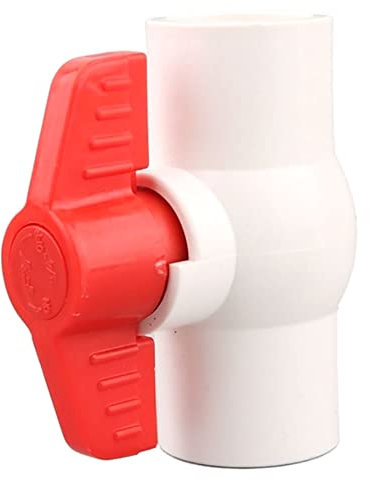 bzcemind 1 stücke PVC Kugelhahn Garten Bewässerung Kugelhahn Aquarium Aquarium Wasserleitung Ventil,ID 32mm