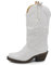 IF Fashion Cowboy Western Scarpe da Donna Stivali Stivaletti Punta Quadrata Camperos Texani Etnici 886 Bianco N.38