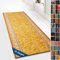 Moderner Wohnteppich mit Muster - maßgefertigter Teppichläufer - Meterware - Teppich Läufer für Küche, Flur & Wohnraum - Flurteppich - Küchenläufer (80 x 400 cm, Rügen Beige)