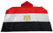 AZ FLAG - Umhangflagge Ägypten - 150x90 cm - Ägyptische Cape Fahne 100% Polyester mit integrierten Ärmeln und Kapuze - Body Flag 80g