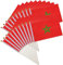 20 Stück Kleine Handgehaltene Mini-flagge Marokko Stick Flag Polyester Country Printing Flag Für Paraden Sportveranstaltungen
