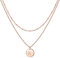 TINGN Kette Rosegold Damen - Kette mit Buchstaben Geschenke für Mädchen Ketten Mädchen Rosegold Halskette mit Buchstaben K Halskette Kinder Geschenke Geburtstagsgeschenk für Kinder Schmuck