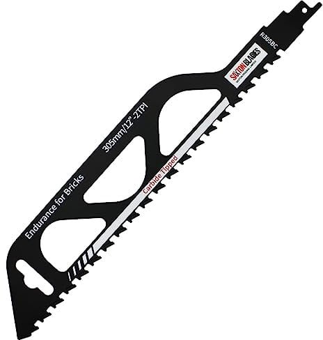 Saxton R228BC - Hoja de sierra de sable de sable para cortar hormigón, ladrillo, resistente, compatible con Bosch Dewalt Makita y muchos más