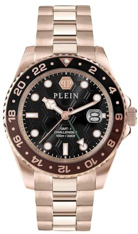 Philipp Plein Armbanduhr für Herren, Analog, Quarz, GMT-I Challenger, 44mm, PWYBA0723