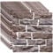 3D Wandpaneele Selbstklebend,10 Stück 3D Tapete Wandpaneele Selbstklebend Steinoptik 30 x 30cm Wanddeko Wandverkleidung für Badezimmer, Balkon, Schlafzimmer, Wohnzimmer, Küchenrückwand (Hellbraun)