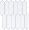VEELIKE Fliesenaufkleber Long Hexagon Weiß 3d Klebefliesen Küche Wandfliesen Selbstklebende Fliesen Küchenrückwand Fliesenfolie Bad Wasserfest Fliesensticker Küchenfliesen 30.5cm×30.5cm 24 Stück