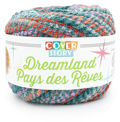 Lion Brand Yarn Cover Story Dreamland, Blanket Yarn, Prairie Sunset, 1 Pack