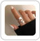 Dervivea Minimalistische Goldkuppel Klobiger Ring Poliert Verstellbarer Ring Verdreht Offener Fingerringe Dicker Verstellbarer Metallring Stapelbarer Geometrischer Ring Statement-Ring Schmuck Für