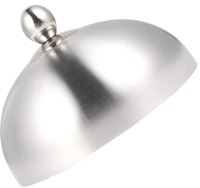 FELTECHELECTR 1stück Edelstahl Steak Abdeckung Öl Und Spritzschutz Für Lebensmittel Große Kuppel Für Küche Und Grill Schützt Speisen Vor Feuchtigkeit Und Verunreinigungen