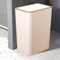 Sightday Poubelle de salle de bain, de 9 l, étroite, avec couvercle, anti-odeur, couvercle pop-up en polypropylène, pour salle de bain, cuisine, bureau, salon, chambre à coucher, poubelle WC (crème)