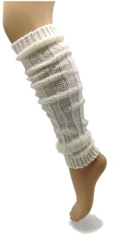 PASINI FASHION Confezione 2 Paia: Scaldamuscoli morbidi in misto lana da Donna e Ragazza - Stile e Comfort invernale per danza joga e pattinaggio! Taglia Unica