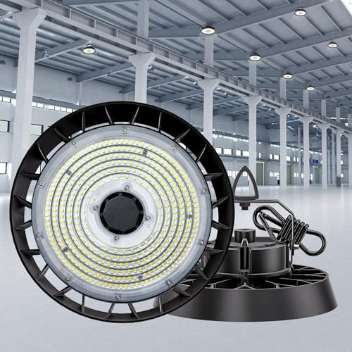 ANTENLICHT LED Hallenstrahler 150W Kaltweiß 5000K | 24000lm 120° Abstrahlwinkel UFO Highbay Industrielampe IP65 Innenbeleuchtung für Gewerbe Werkstatt Garage