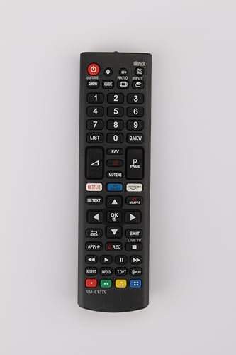 HOMEFLAIR Télécommande Universelle pour téléviseurs LG avec Boutons Amazon et Netflix, Facile à Utiliser sans Configuration nécessaire, Compatible avec Tous Les modèles LG HDTV 3D 4KRéponse Rapide