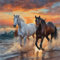 Stalente Diamond Painting Erwachsene Set Tier, 5D Pferd Diamant Painting Kits Bilder für Erwachsene, DIY Diamant Malerei Diamond Art Kits Set für Wanddekor, 30x30cm