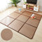 Rattan Tatami-Bodenmatte Faltbar,Japanische Tatami-Matte Schlafmatte Sommer Atmungsaktive Kühlunterlage, Rutschfeste Krabbelmatte Spielmatte Kinder mit Aufbewahrungstasche für Wohnzimmer Schlafzimmer(