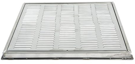 XPLKQXE Cubierta Drenaje Piscina, Salida Inferior Piscina Repuesto Drenaje Principal Cuadrado, Rejilla Principal Cuadrada Acero Inoxidable 304 Salida Estanque(300x300mm)