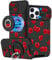 VincitoreModa for iPhone 14 Pro Max Case - [2in1] Cute Girls Women Cherry Compatible with MagSafe Ring Stand Girly Slide Camera Cover Design for Apple for iPhone 14 Pro Max Phone Case 6.7