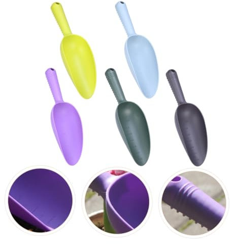 Milisten Paletta Per Terreno Da Giardinaggio Con Bilancia 5 Mini Pale Facili Da Riporre Per Balconi E Piccoli Lavori in Giardino