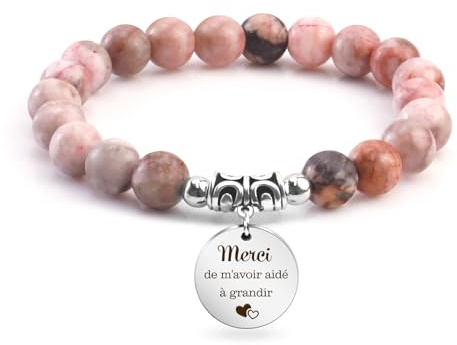 Cadeau Maitresse D'école Fin D'année Merci Cadeau Atsem Maternelle Personnalisé Cadeaux Maîtresse D'école Femme Prof Professeur Directrice Départ Retraite Noel Remerciements Bracelet En Perles