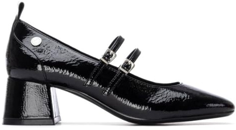 XTI Damen 144255 Ballerinas, Schwarz, 41 EU