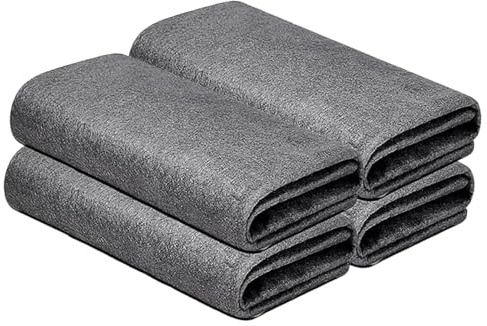 MustuVerve 4Pcs Verdicktes magisches Reinigungstuch, Wiederverwendbaren Mikrofasertücher Geschirrtücher Magic Cleaning Cloth Streifenfreies Wundertuch Für Geschirrtücher Staub Lappen Autos 30x30cm