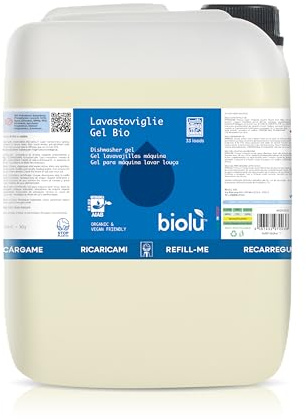 Biolù Detersivo Gel Lavastoviglie, Biologico, Naturale, 5L