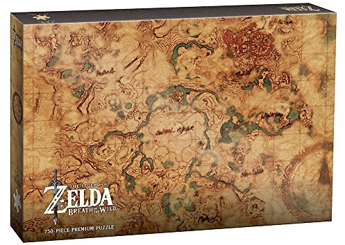USAopoly The Legend of Zelda Breath of the Wild Hyrule Map 750 Piece 14x26 Puzzle