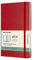 Moleskine - 18-Monats Wochenplaner/Terminplaner, Terminkalender 2021/2022, Wochennotizbuch mit festem Einband und elastischem Verschluss, Format Large/A5 13 x 21 cm, Farbe Scharlachrot, 208 Seiten