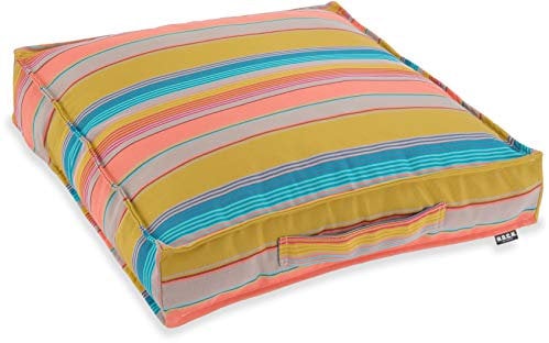 H.O.C.K. Matratzenkissen Outdoor Yucatan (50x50x10cm, Maiz-Salmon)