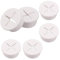 AIEX 6 Pièces Oeillet De Cordon De Câble en Silicone Flexible, Oillets en Caoutchouc Blanc, Couvercle De Trou De Fil De Câble pour Bureau d'Ordinateur à Domicile