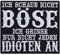 Biker Patch zum annähen/aufbügeln Ich schaue nicht böse - ich grinse nur nicht jeden Idioten an Aufbügler Sarkasmus Bügelbilder Heavy Metal Applikation für alle Stoffe | 90x80mm