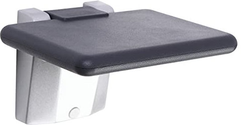 JKGHK Duschklappsitz Wandbefestigung Duschhocker,Wandhocker Klappbar,Behinderte/ältere Klappbarer Sicherheits-Badhocker,Platzsparend Statt Duschhocker,Lagergewicht 130kg (Color : Square)