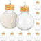 Operitacx Transparente Weihnachtskugel, 10 Stück lebensmittelechte Weihnachtskugeln, für Weihnachtsbaum, Hochzeit, Partydekoration und Verschiedene Verwendungsmöglichkeiten, 50 ml