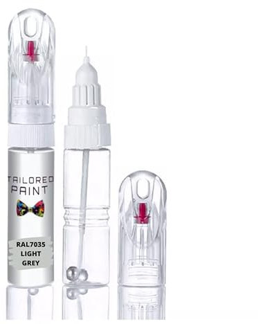 RAL7035 Light Grey Multi Surface Touch Up Paint Pen All in 1 Interior & Exterior Wood, Metal, Plastic, uPVC, Ceramic All Weather Satin 60% Semi-Sheen