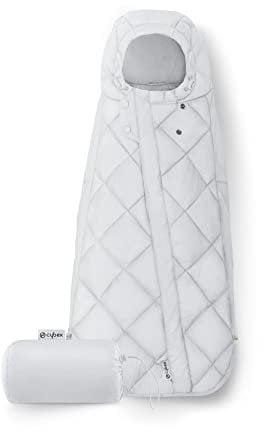 CYBEX Gold Fußsack Snøgga Mini 2, Für Babyschalen, Ab Geburt bis ca. 24 Monate, TOG 4, Lava Grey (Grau)