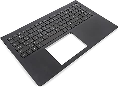 Dell Vostro 15-3510/3250/3530-Series Palmrest & ARABIC Keyboard - 0TPXKP (RY931) - Black (Renewed)