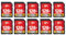GIGATSONE 128GB 10-Pack SD Card UHS-I U1 Class 10 SDXC Memory Card High Speed Full HD Video Canon Nikon Sony Panasonic Digital Camera, Full Size SD Card with 10 Mini Cases