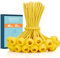 Abma Cord Spanngummis mit Kugel 40 Stück 20cm Gummispanner mit Kugel Kurz Planenspanner mit Kugel Zeltgummis mit Kugel für Plane, Zelt, Pavillons, Banner, Anhängerplane - Gelb