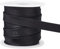 BENECREAT 13.5 Yard Satin-Schrägband, 12mm Breites Doppelt Gefaltetes Schrägband Aus Satin Mit Bindung Für Die Cheongsam-Dekoration, Kleidungsnähte Paspeln, Schwarz
